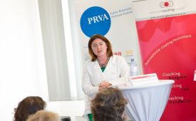 PR-Talk Moderation: Regina M. Jankowitsch (Leiterin PRVA-AK Coaching & PR, Coaching & Moderation). ©PRVA/Jana Madzigon