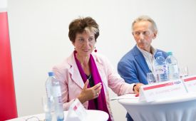 PR-Talk: Susanne Ehmer (Organisationsberaterin), Werner Vogelauer (ACC-Präsidialmitglied). ©PRVA/Jana Madzigon